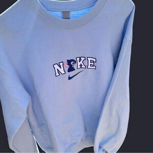 Cute Embroidered Stitch w/ Nike Sign Sweatshirt